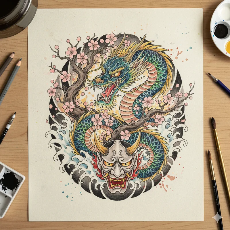 Dragon & Oni